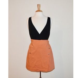 Zara Orange Mini Skirt